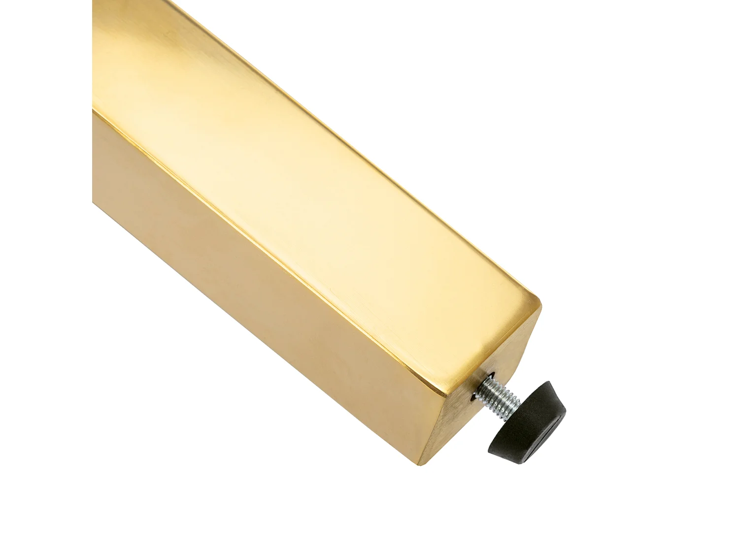 Fluwelen eetkamerstoel, gouden metalen poten – beige