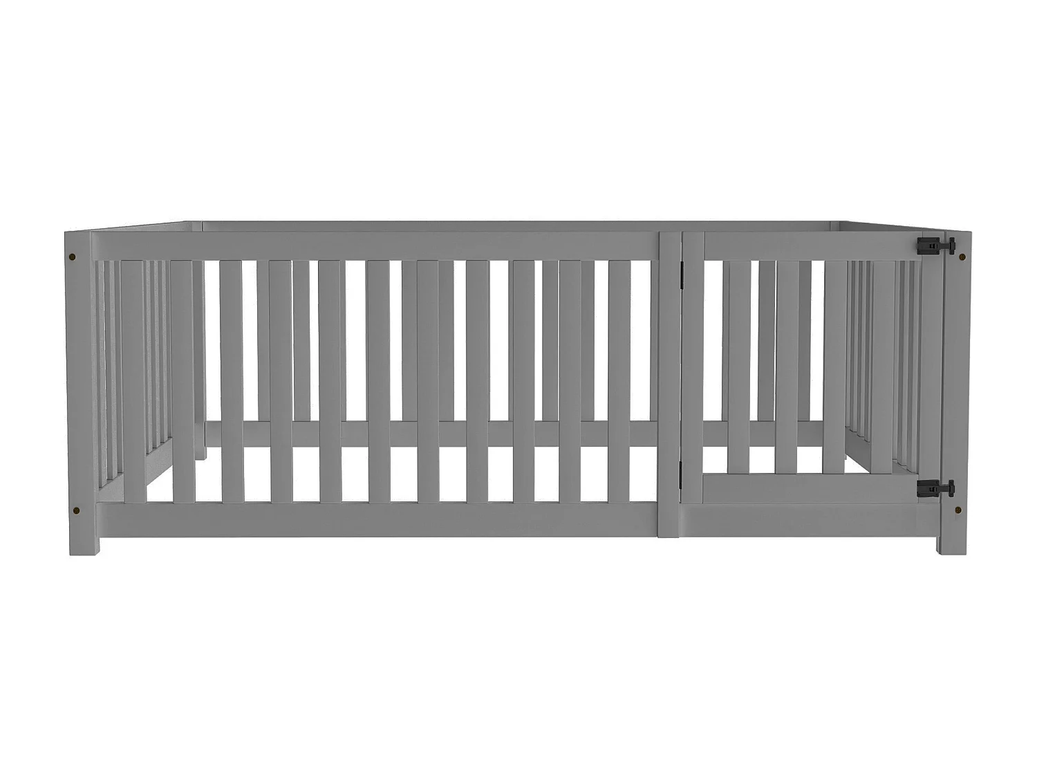 Łóżko dla dorosłych 140 x 200 cm – sosna – szare – materac nie jest wliczony w cenę