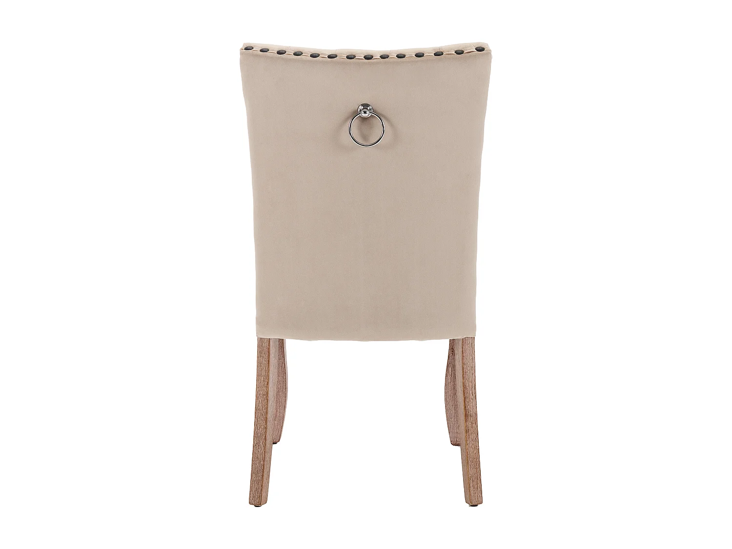 Juego de 6 sillas de comedor - silla de comedor de terciopelo color camel - con respaldo acolchado y patas de madera