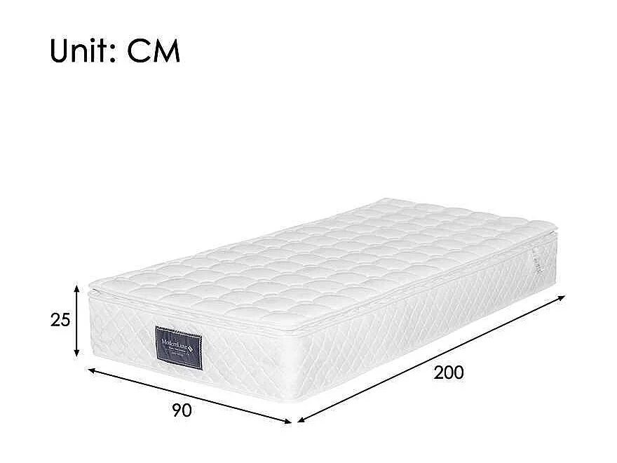 Letto contenitore 90 x 200 cm - Letto singolo con 2 tasche laterali e 2 cassetti - lino grigio - materasso incluso