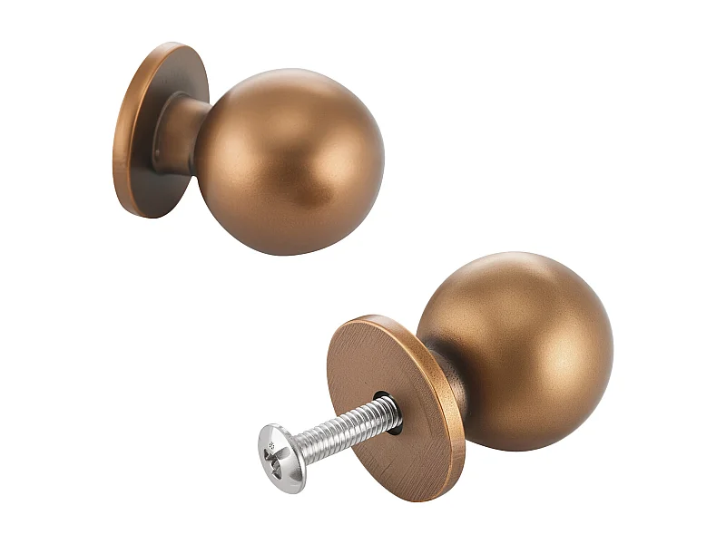 Bouton de Meuble SucceBuy, Lot de 12, Poignée de Placard, 2,5 cm, Alliage de Zinc, Forme Ronde, avec Vis, Bouton pour Tiroirs, Portes, Commodes, Armoires