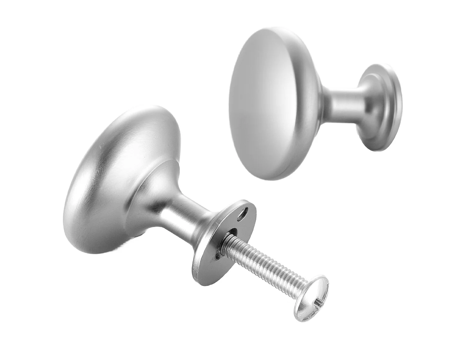 Meubelknoop SucceBuy, Set van 25, Kastknop, 2,8 cm, in Zinklegering, Paddenstoelvorm, met Schroeven, Knop voor Lades, Deuren, Commodes