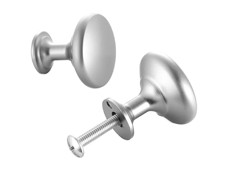 Meubelknoop SucceBuy, Set van 25, Kastknop, 2,8 cm, in Zinklegering, Paddenstoelvorm, met Schroeven, Knop voor Lades, Deuren, Commodes