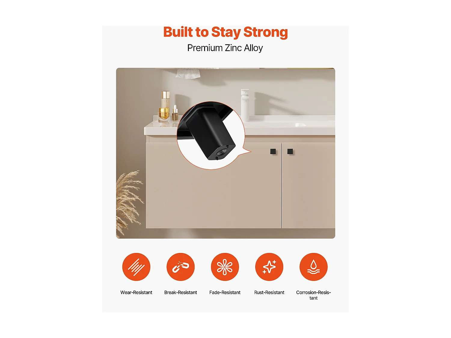 Meubelknoop SucceBuy, Set van 10, Kastknop, 3 cm, Zinklegering, Vierkante Vorm, met Schroeven, Knop voor Lades, Deuren, Commodes, Kasten, Zwart