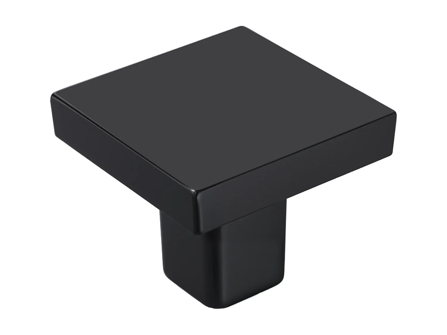 Meubelknoop SucceBuy, Set van 10, Kastknop, 3 cm, Zinklegering, Vierkante Vorm, met Schroeven, Knop voor Lades, Deuren, Commodes, Kasten, Zwart