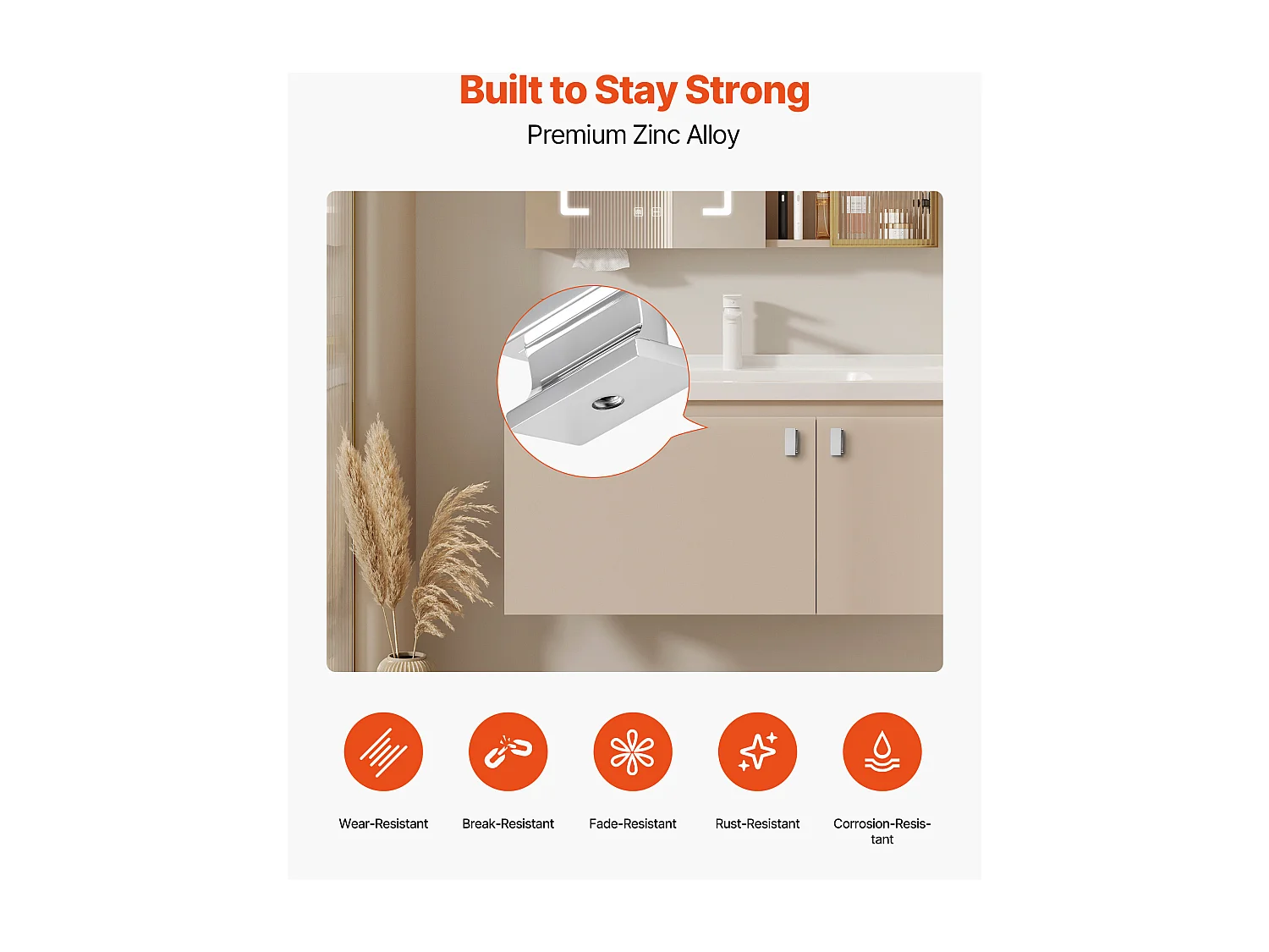 Meubelknoop SucceBuy, Set van 10, Kastknop, 3,6 cm, in Zinklegering, Rechthoekig, met Schroeven, Knop voor Lades, Deuren, Commodes