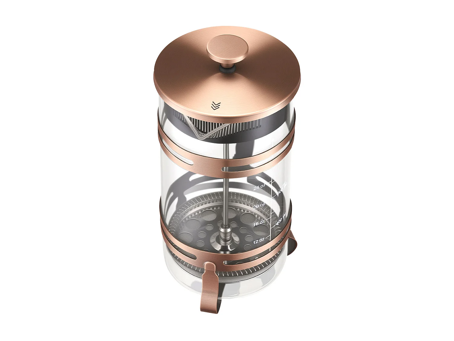 Cafetière à Piston SucceBuy en Verre Borosilicaté Capacité 1 L, Presse à Café avec Filtre en Acier Inoxydable, Grande Théière à Piston, Infusion à Froid