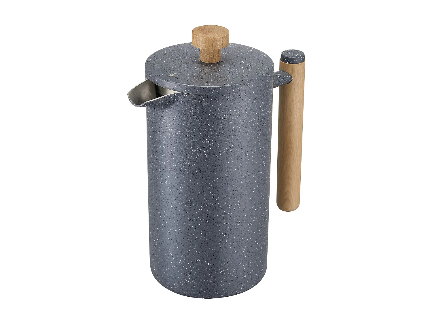 Cafetière à Piston SucceBuy Capacité de 1 L, Presse à Café en Acier Inoxydable avec Filtre, Grande Théière à Piston à Double Paroi Isolée, Infusion à Froid