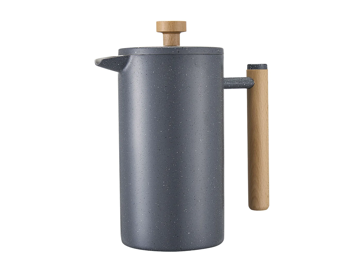 Cafetière à Piston SucceBuy Capacité de 1 L, Presse à Café en Acier Inoxydable avec Filtre, Grande Théière à Piston à Double Paroi Isolée, Infusion à Froid