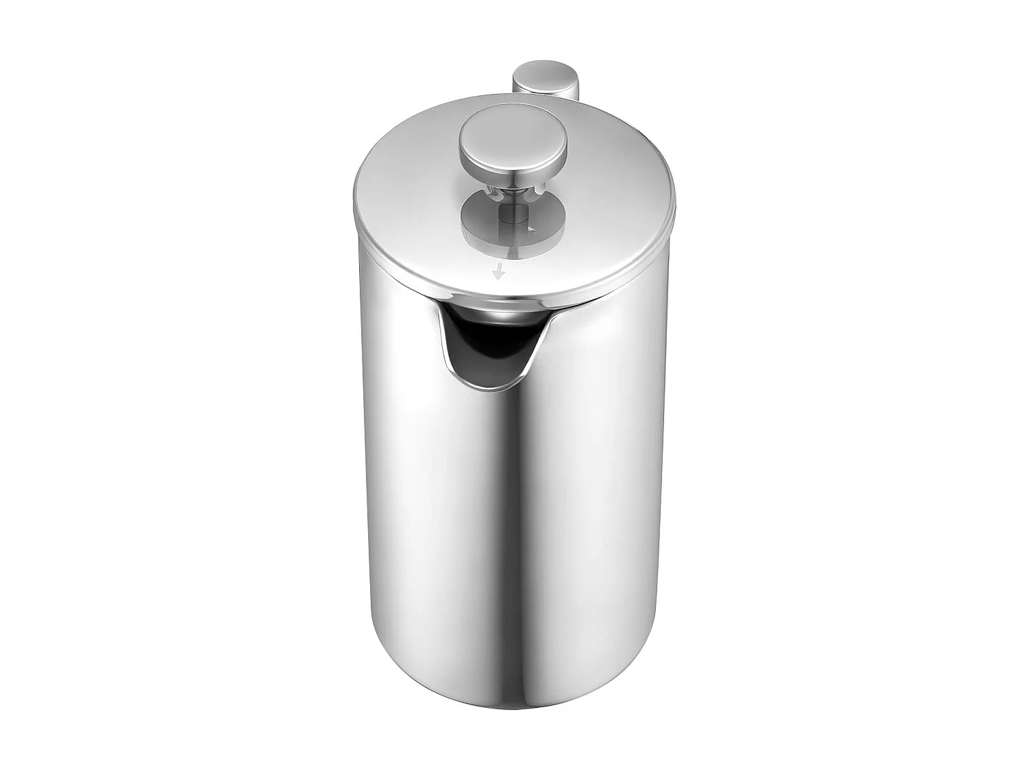 Cafetière à Piston SucceBuy en Acier Inoxydable Capacité 1 L, Presse à Café avec Filtre, Grande Théière à Piston à Double Paroi Isolée, Infusion à Froid
