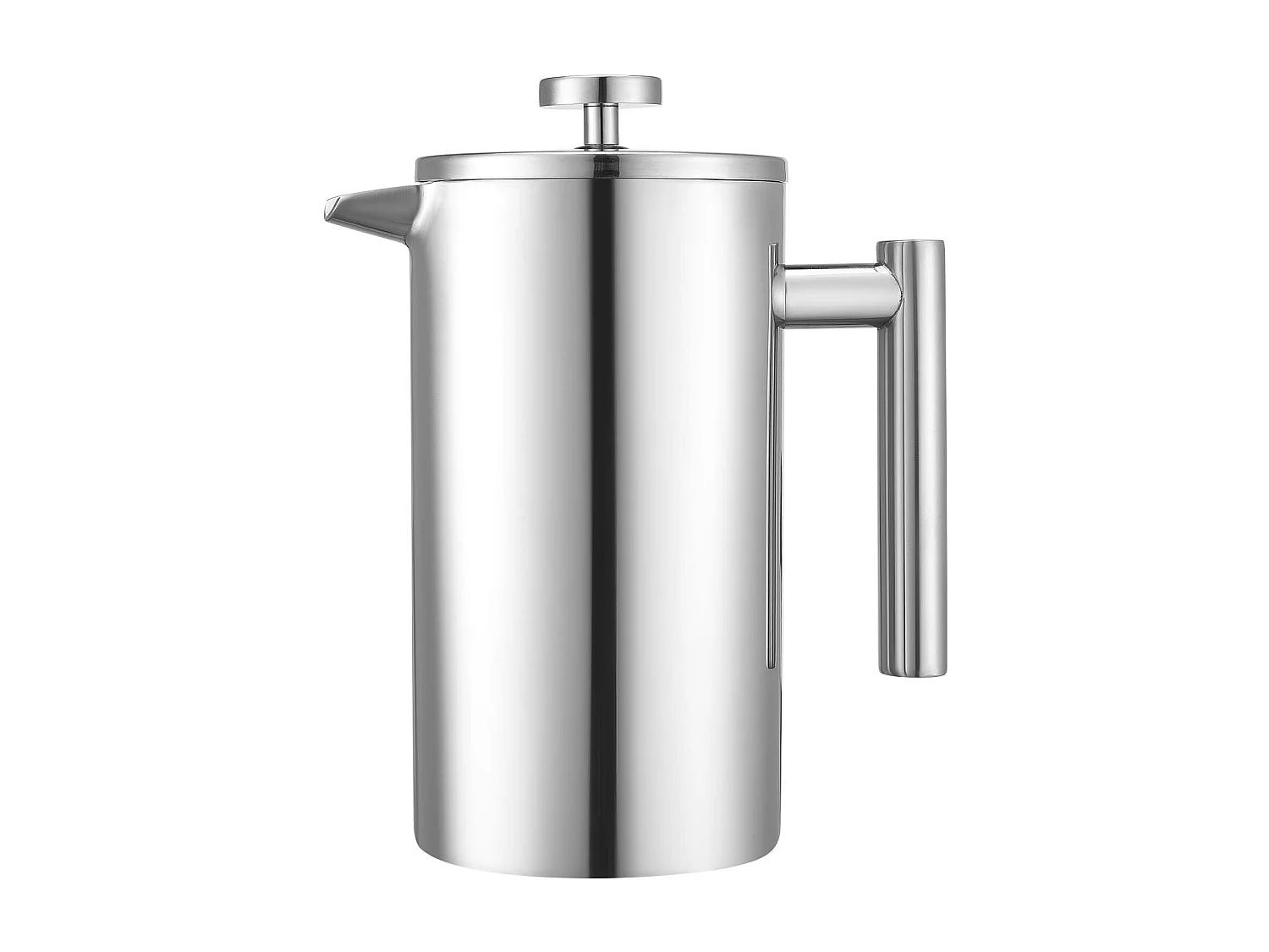 Cafetière à Piston SucceBuy en Acier Inoxydable Capacité 1 L, Presse à Café avec Filtre, Grande Théière à Piston à Double Paroi Isolée, Infusion à Froid