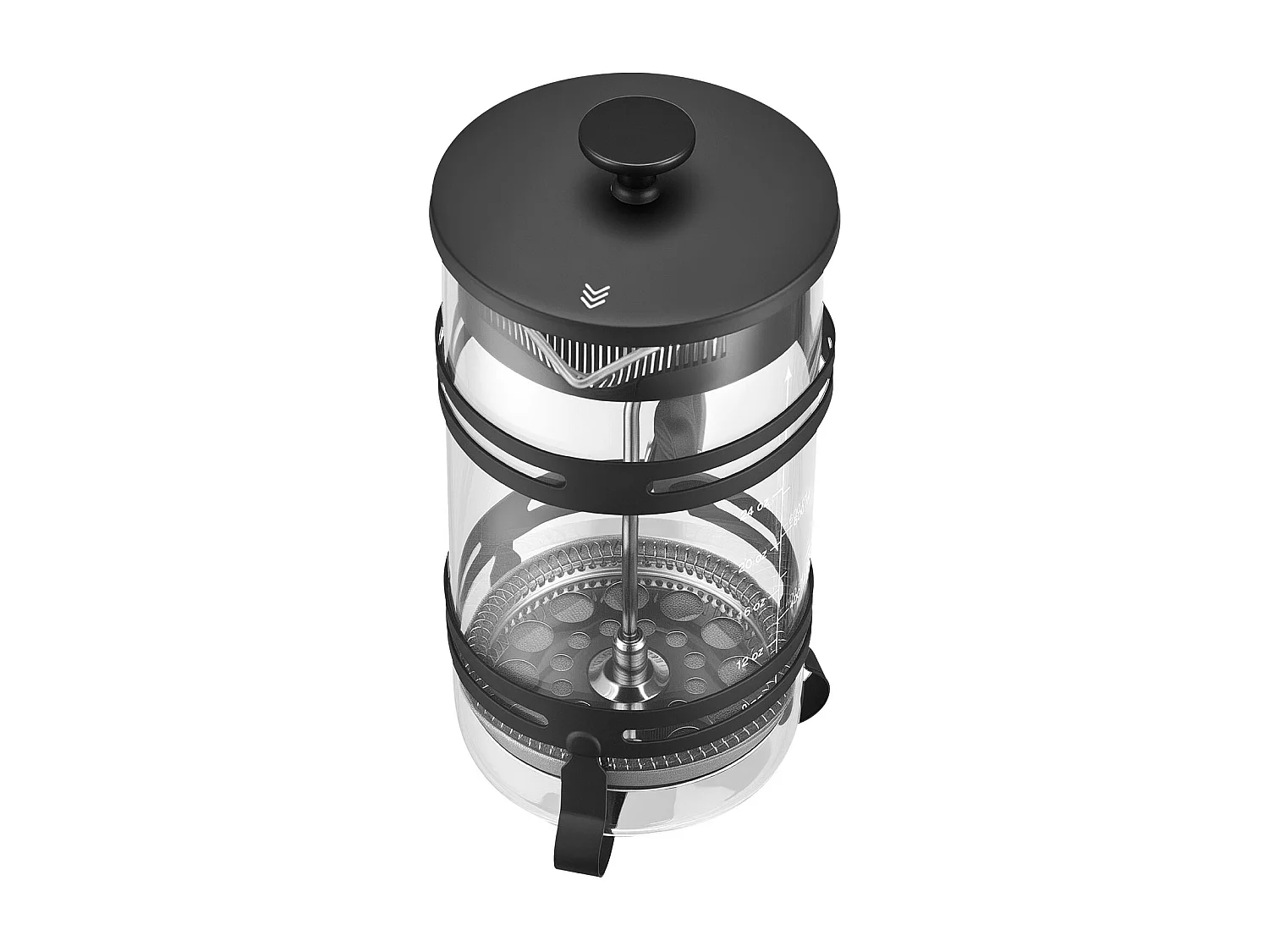 Cafetière à Piston SucceBuy en Verre Borosilicaté Capacité 1 L, Presse à Café avec Filtre en Acier Inoxydable, Grande Théière à Piston, Infusion à Froid