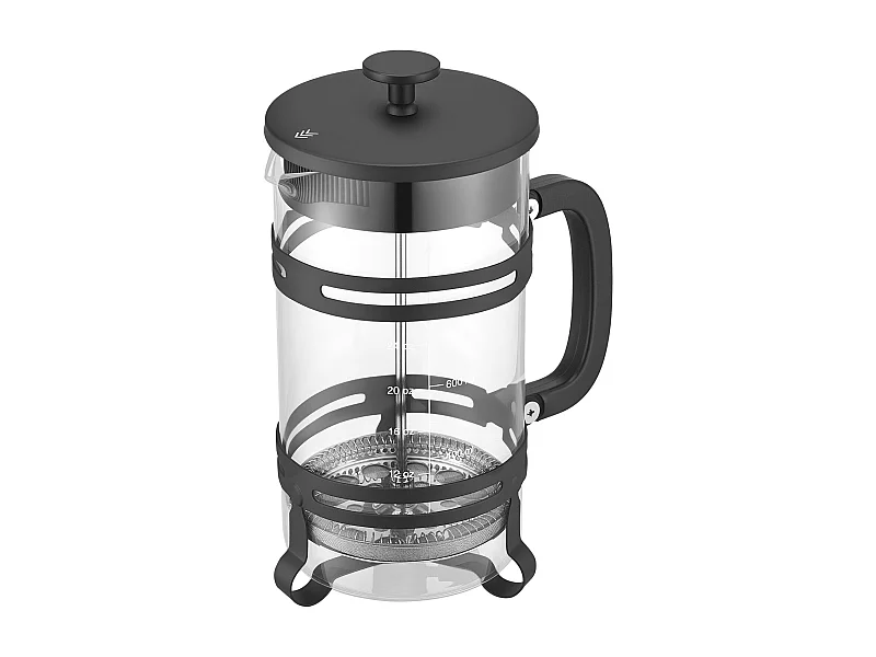 Cafetière à Piston SucceBuy en Verre Borosilicaté Capacité 1 L, Presse à Café avec Filtre en Acier Inoxydable, Grande Théière à Piston, Infusion à Froid