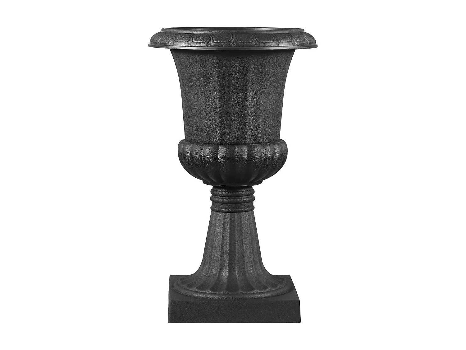 Jardiner Urna de Plástico SucceBuy, 25 x 42 cm, Maceta Clásica, Lote de 2, para Interior, Exterior, Boda, Fiestas, Eventos, Escenario, Entradas, Negro