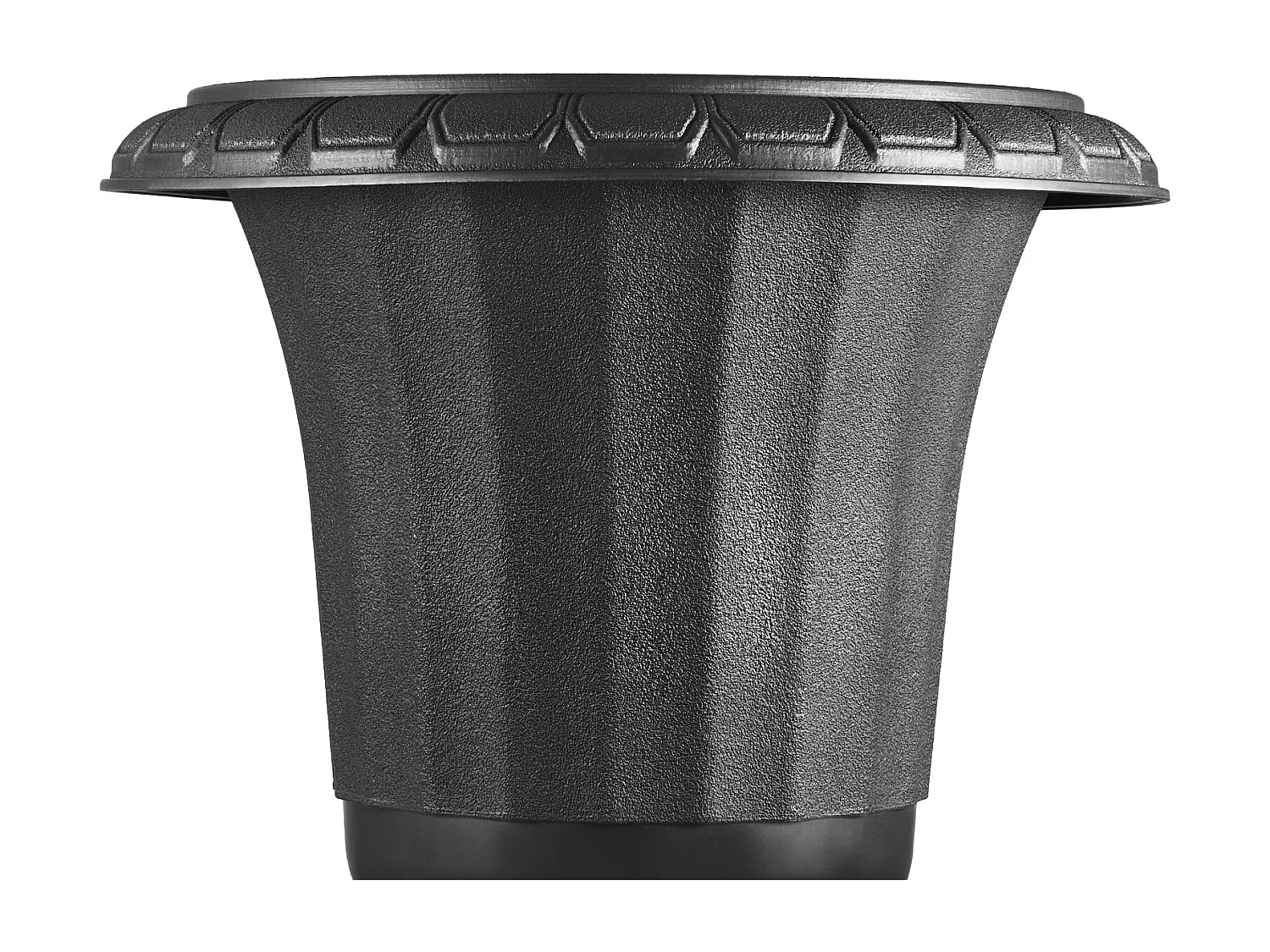 Jardiner Urna de Plástico SucceBuy, 25 x 42 cm, Maceta Clásica, Lote de 2, para Interior, Exterior, Boda, Fiestas, Eventos, Escenario, Entradas, Negro