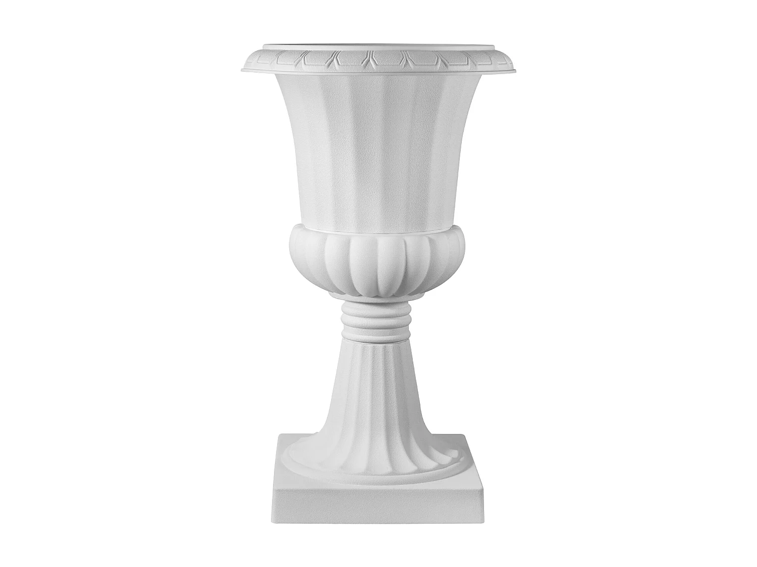 Jardiner Urna de Plástico SucceBuy, 40 x 67 cm, Maceta Clásica, Lote de 2, para Interior, Exterior, Boda, Fiestas, Eventos, Escenario, Entradas, Blanco