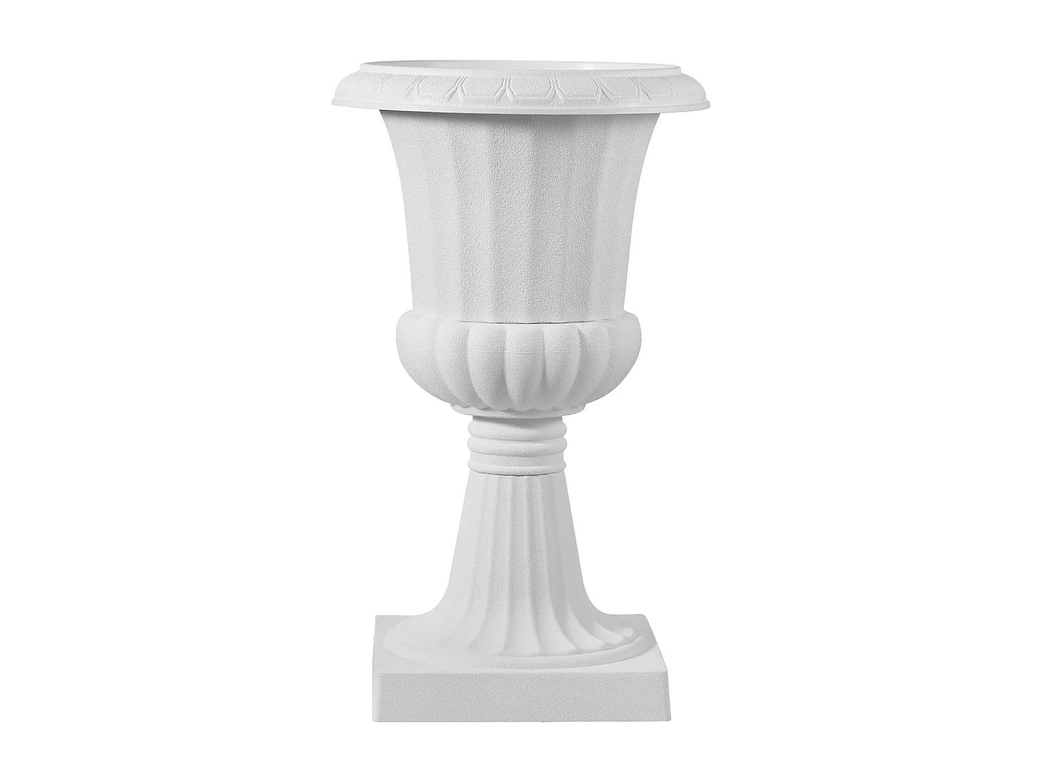 Plantenbak Plastic Urn SucceBuy, 25 x 42 cm, Klassieke Bloempot, Set van 2, voor Binnen, Buiten, Trouw, Feesten, Evenement, Podium, Ingangen, Wit