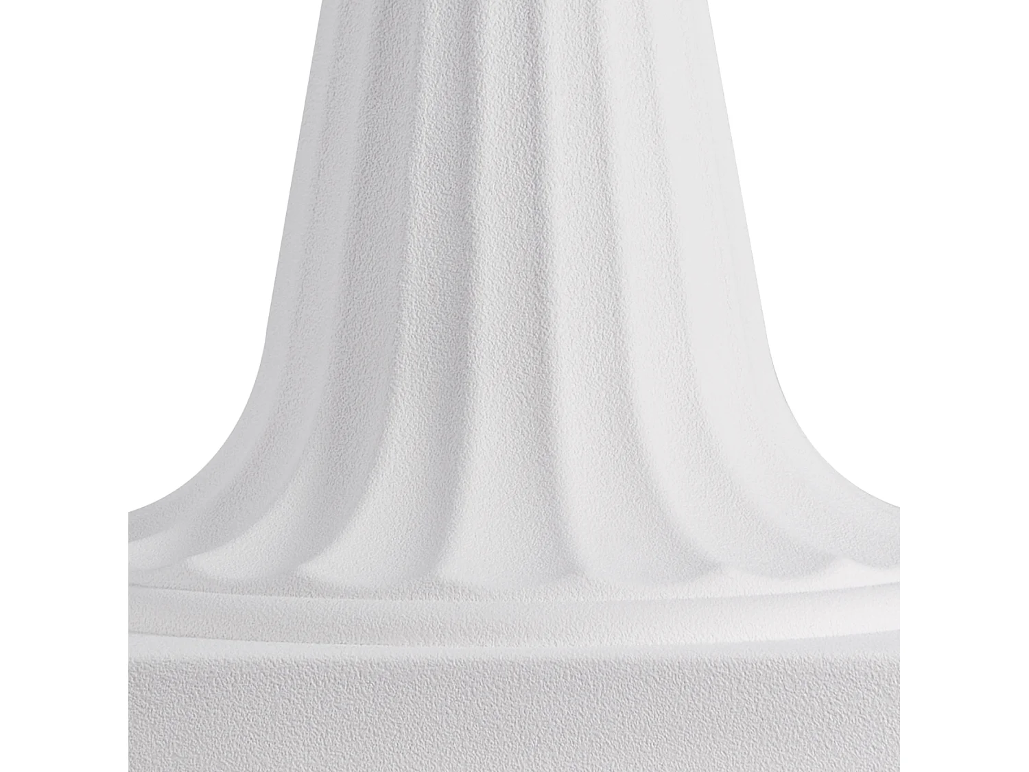 Plantenbak Plastic Urn SucceBuy, 25 x 42 cm, Klassieke Bloempot, Set van 2, voor Binnen, Buiten, Trouw, Feesten, Evenement, Podium, Ingangen, Wit