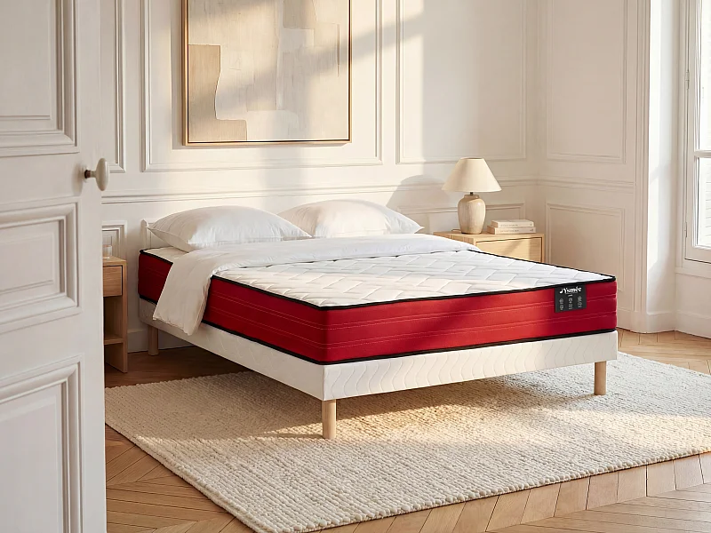 160 x 200 cm polstret sengebund + 20 cm tyk pocketmadras - JUBIA by YSMÉE