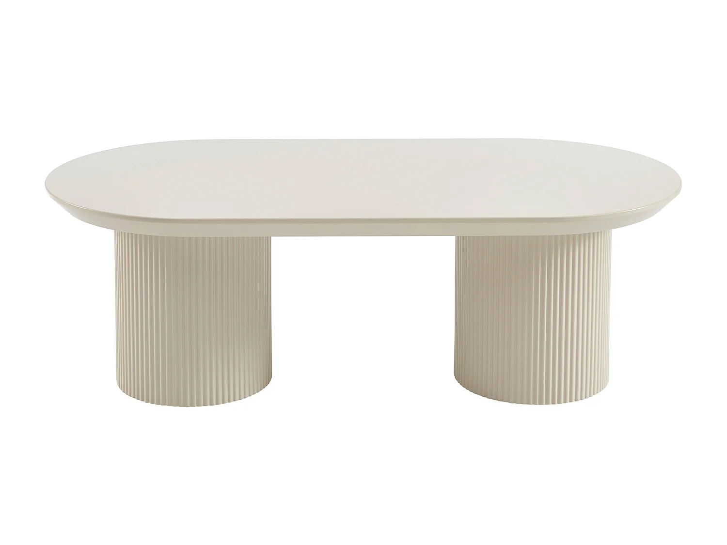 Table basse en MDF - Beige - LORIMILA