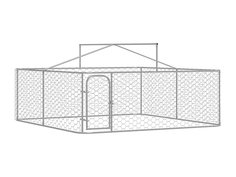 Canil Externo Grande com Telhado Resistente - 300x300x150 cm para Cães