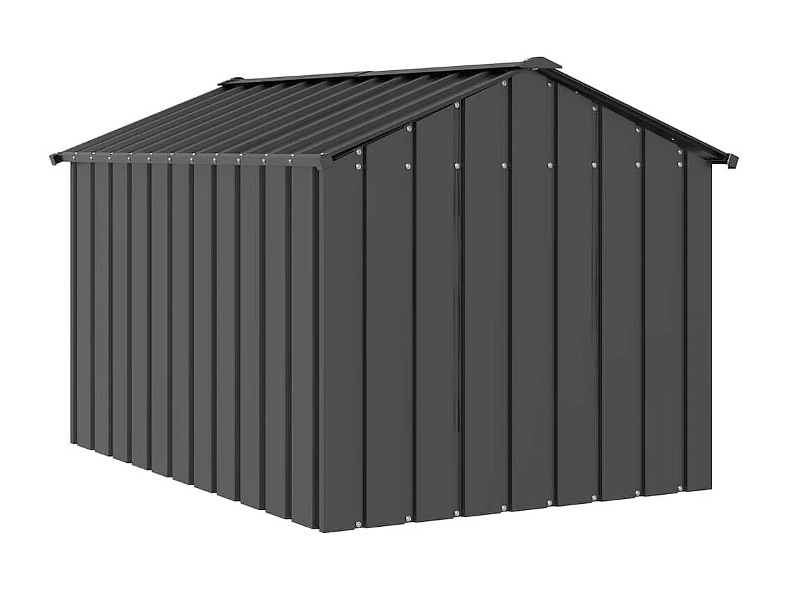 Casota para cães com telhado 113x153x101 cm aço galvanizado