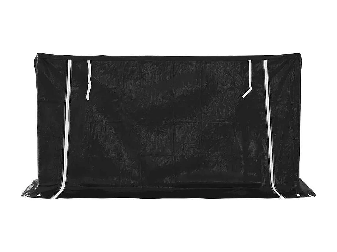 Stojak na drewno opałowe z pokrowcem przeciwdeszczowym, 200,5x60,5x110,5 cm, ocynkowana stal.