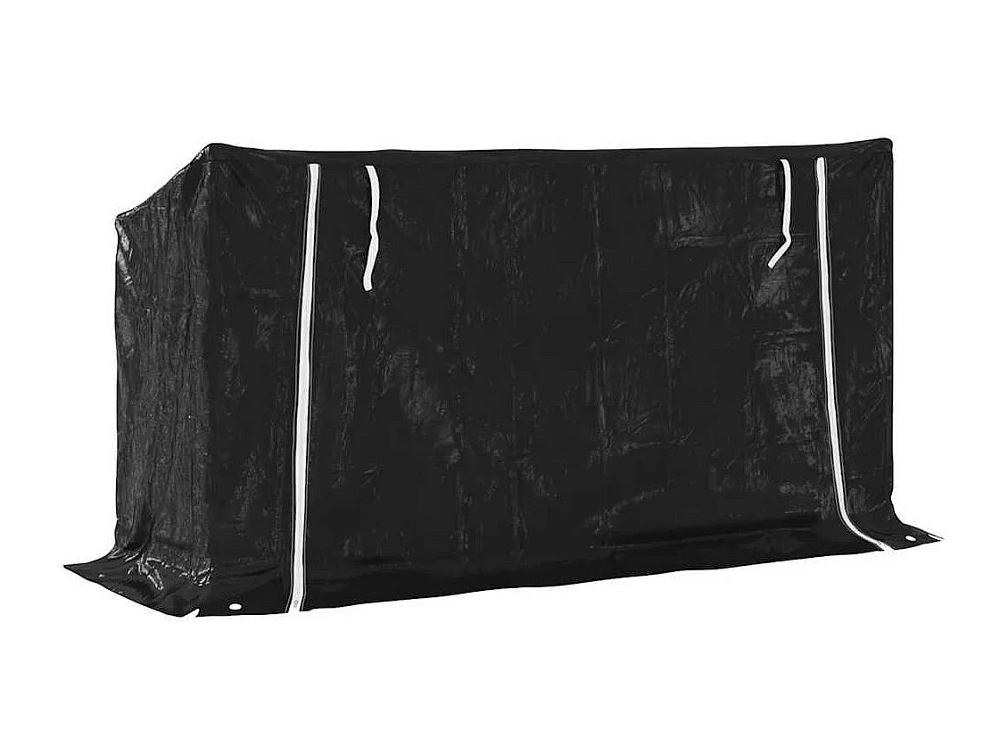 Stojak na drewno opałowe z pokrowcem przeciwdeszczowym, 200,5x60,5x110,5 cm, ocynkowana stal.