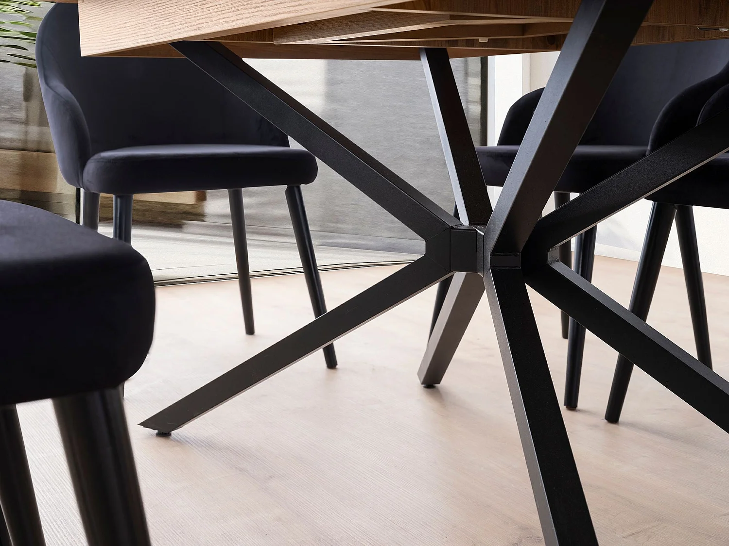 Rozkładany stół jadalny – 160 cm x 90 cm x 79 cm – brązowy – MDF