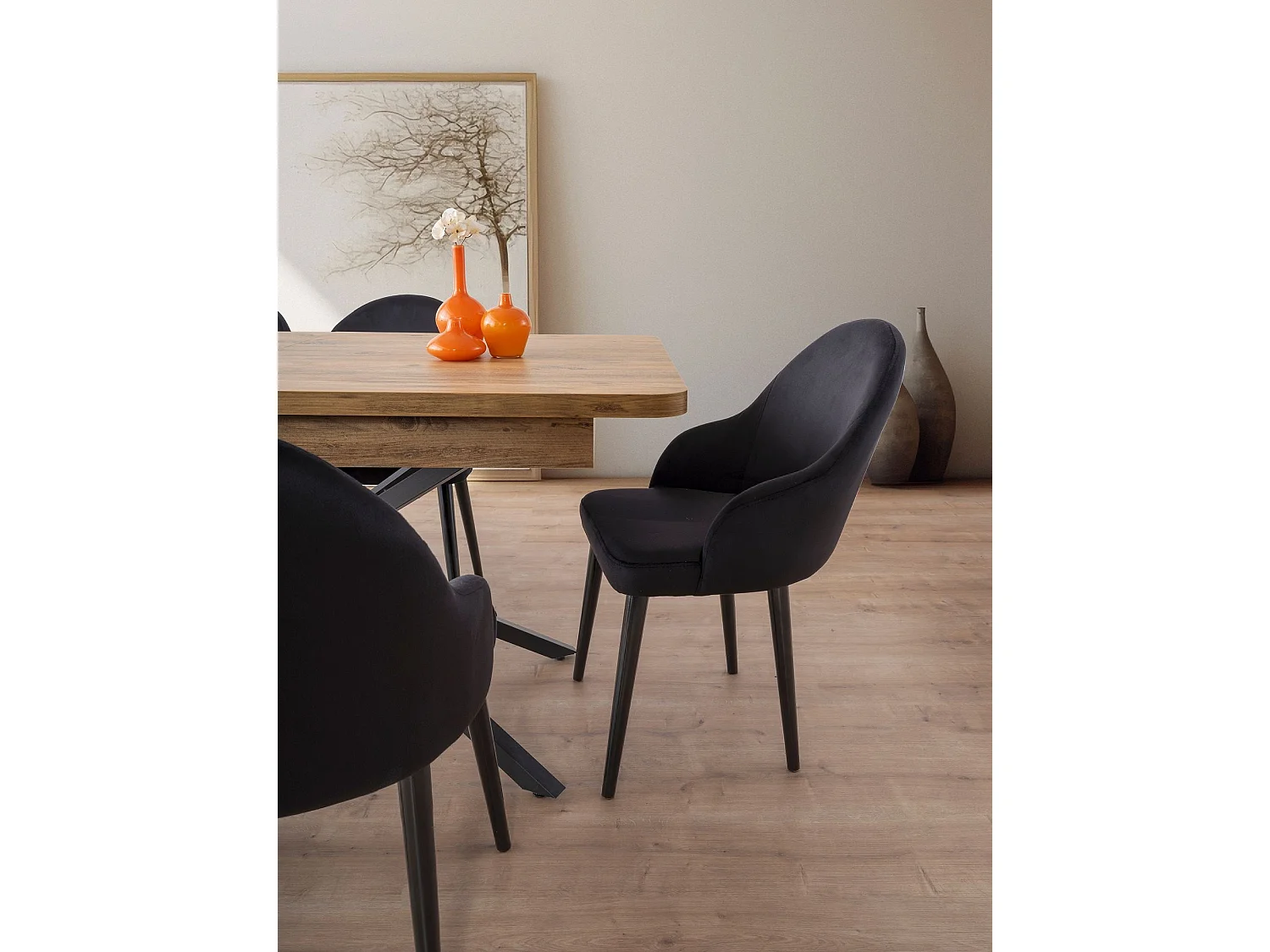 Rozkładany stół jadalny – 160 cm x 90 cm x 79 cm – brązowy – MDF