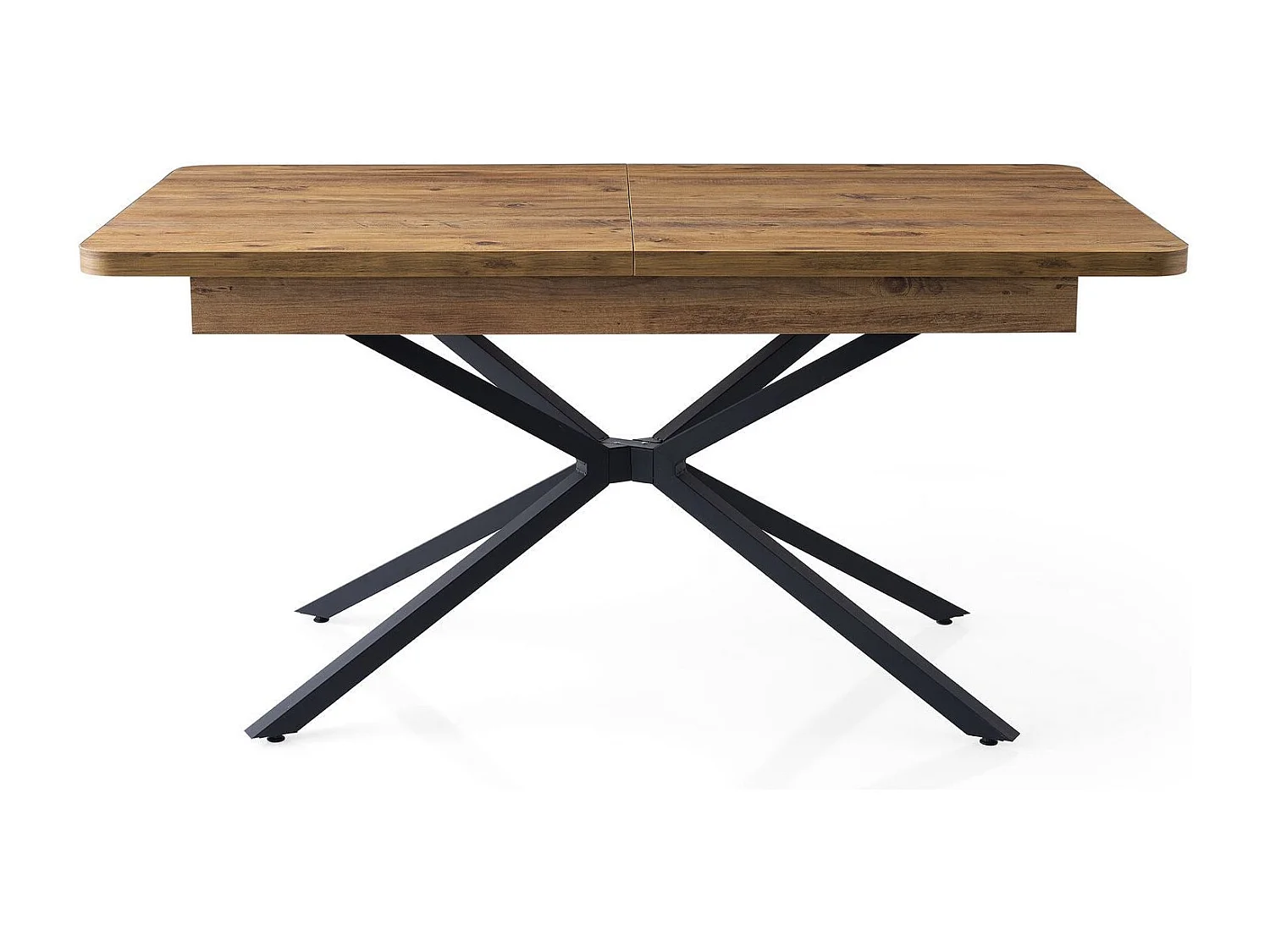 Rozkładany stół jadalny – 160 cm x 90 cm x 79 cm – brązowy – MDF