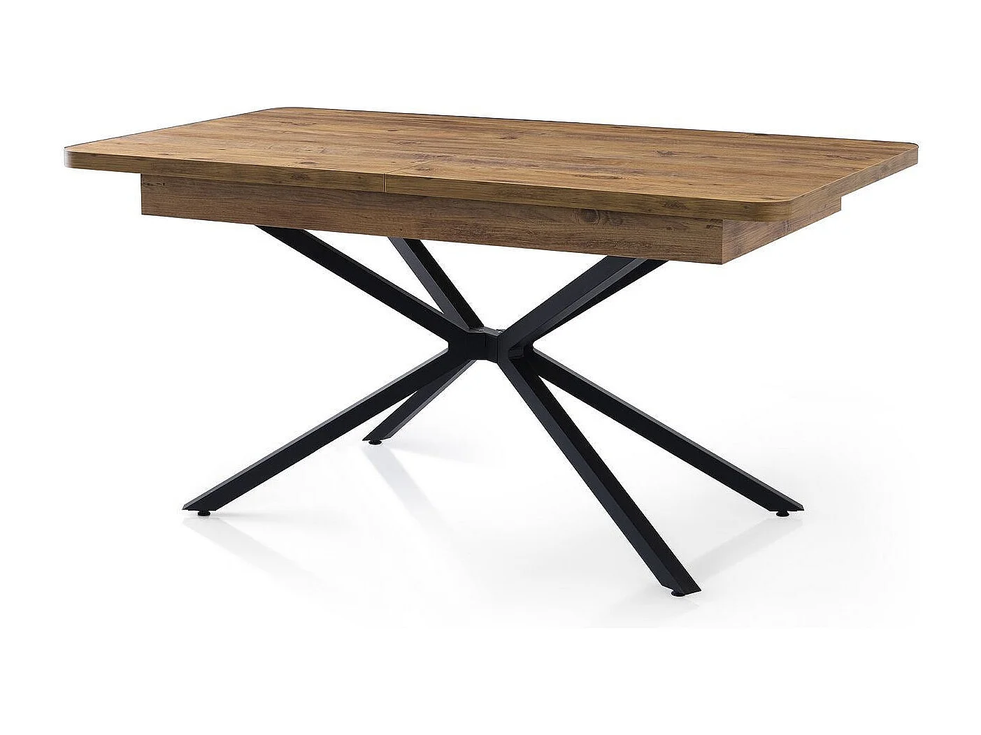 Rozkładany stół jadalny – 160 cm x 90 cm x 79 cm – brązowy – MDF