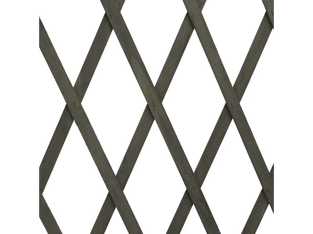 Vedação em Treliça de Madeira para Jardim 180x100 cm em Cinza
