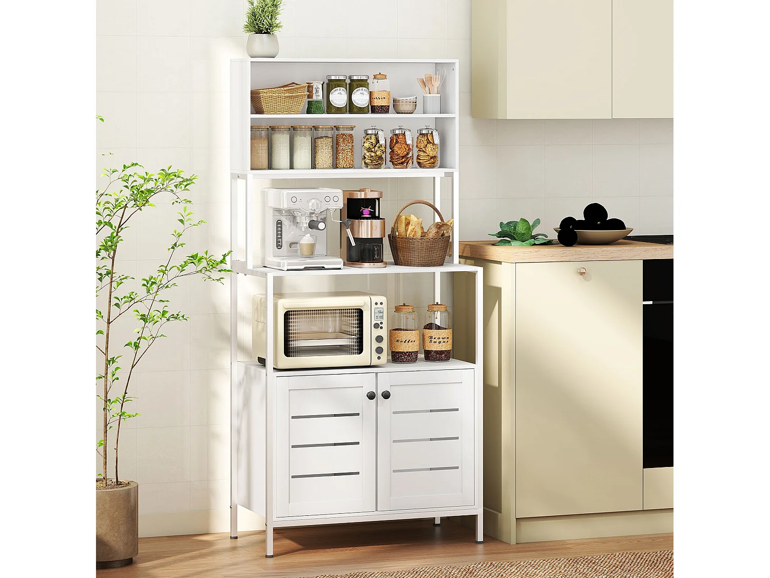 Mobile da cucina 80x42x171 cm bianco - Organizzazione e comfort in cucina
