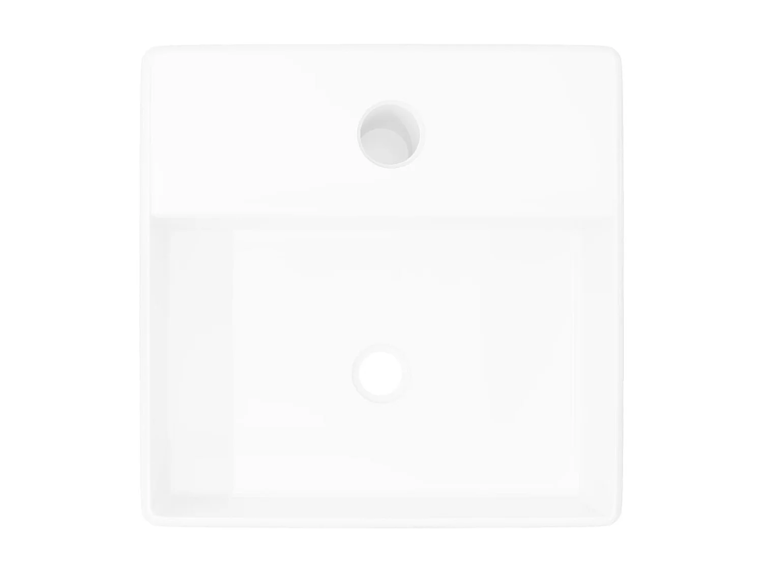 Lavatório Cerâmico Redondo Branco com Furo para Torneira - Design Elegante e Funcional