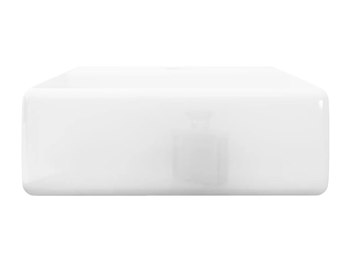 Lavatório Cerâmico Redondo Branco com Furo para Torneira - Design Elegante e Funcional