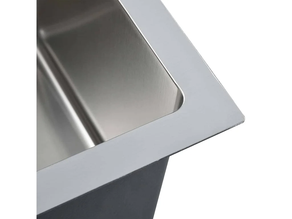 Handgefertigte Küchenspüle aus Edelstahl