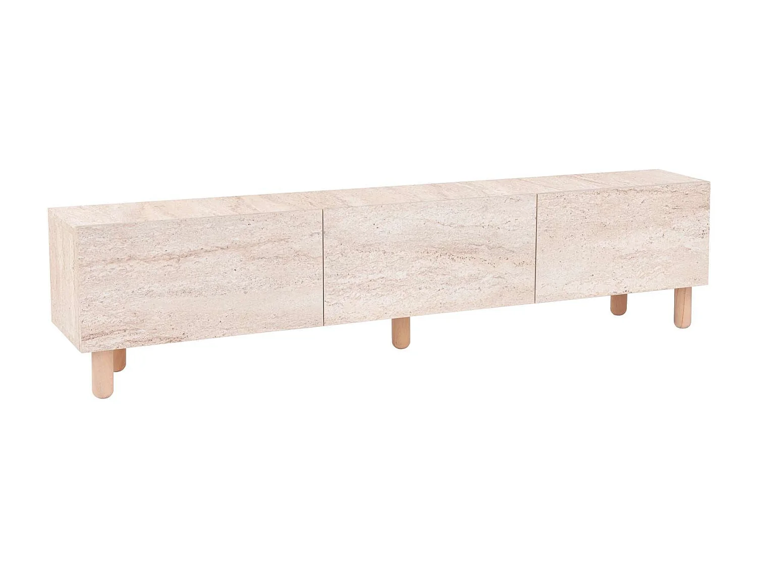 Mobile TV – 180 cm x 42 cm x 31,4 cm – Travertino – Pannello truciolare