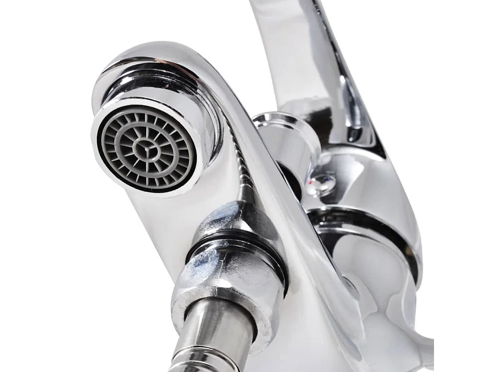 Torneira Monocomando Cromada com Chuveiro de Mão e Mangueira Inclusa