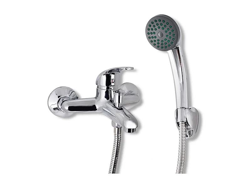 Torneira Monocomando Cromada com Chuveiro de Mão e Mangueira Inclusa