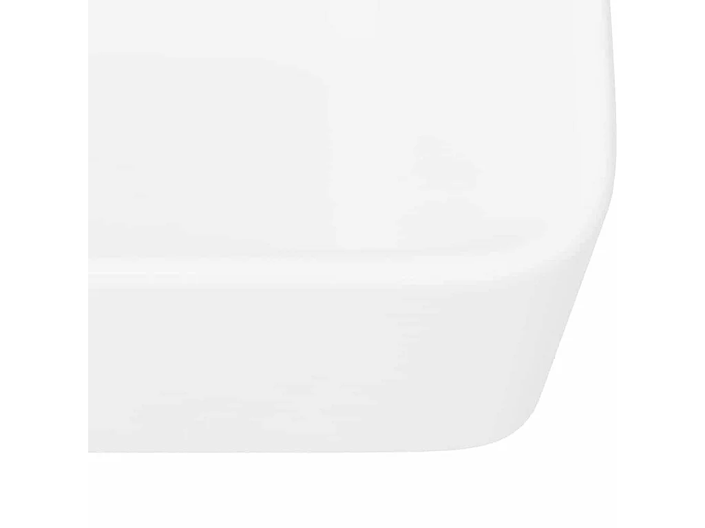 Lavabo en céramique blanche, 40 x 30 x 13 cm