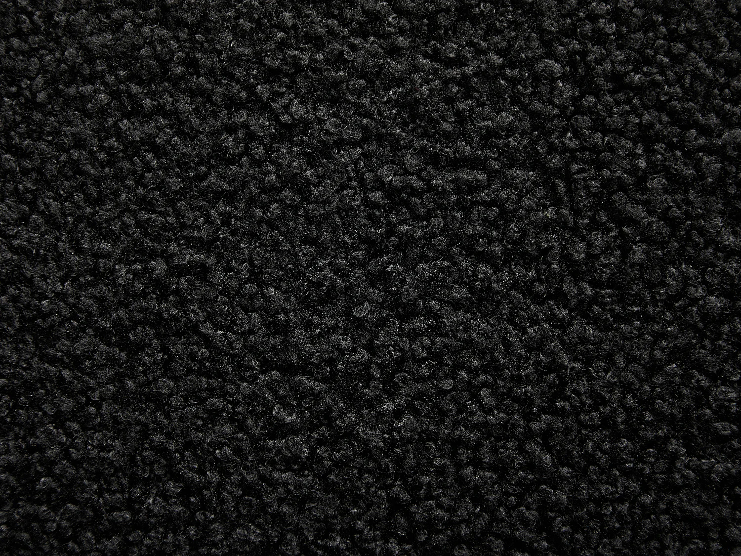 Fauteuil pivotant en tissu bouclette noir NETALIO