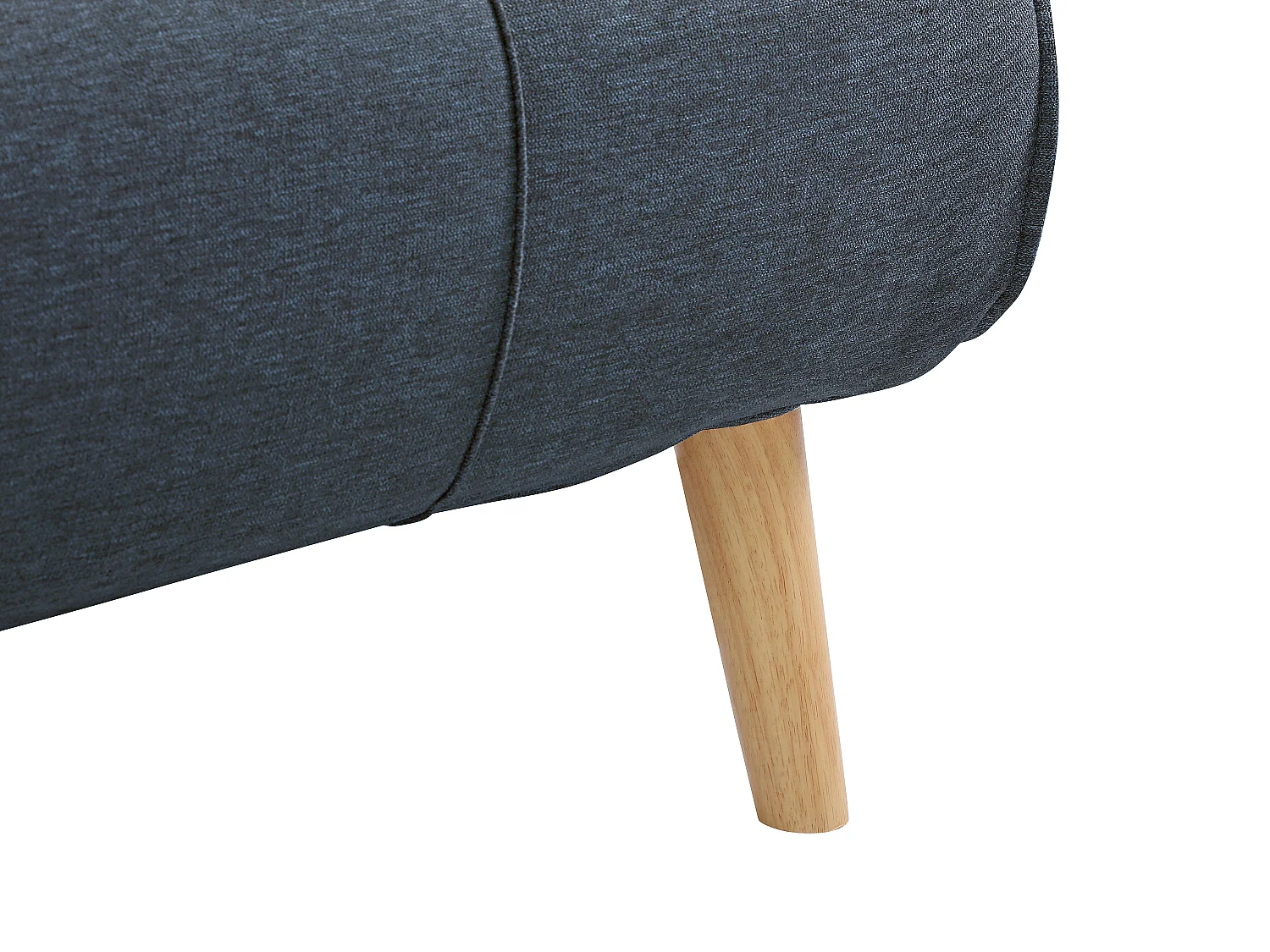 Fauteuil convertible 90 cm en tissu bleu CHILA