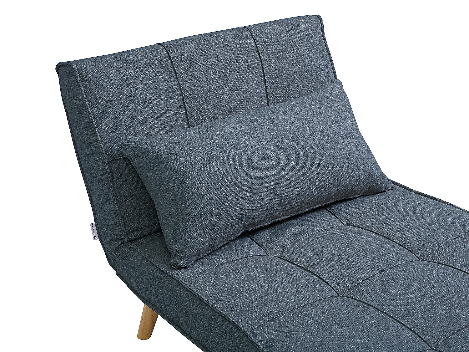 Fauteuil convertible 90 cm en tissu bleu CHILA
