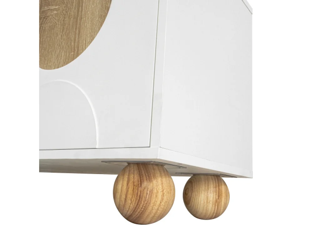 TV-Schrank mit vier Türen, TV-Ständer, TV-Ständer Einzigartiges Design TV-Konsolentisch, 175 x 38 x 50 cm