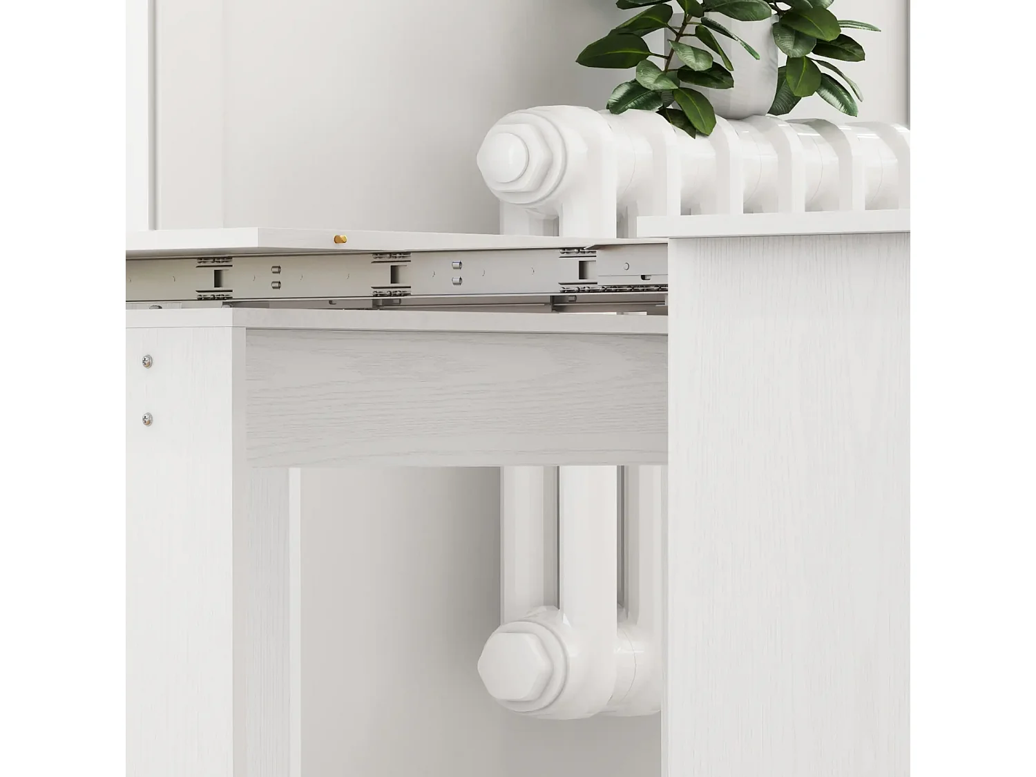 Esstisch, Klapptisch, ausziehbarer Küchentisch, Esszimmertisch, Spanplatten, 60-180 x 85 x 75 cm