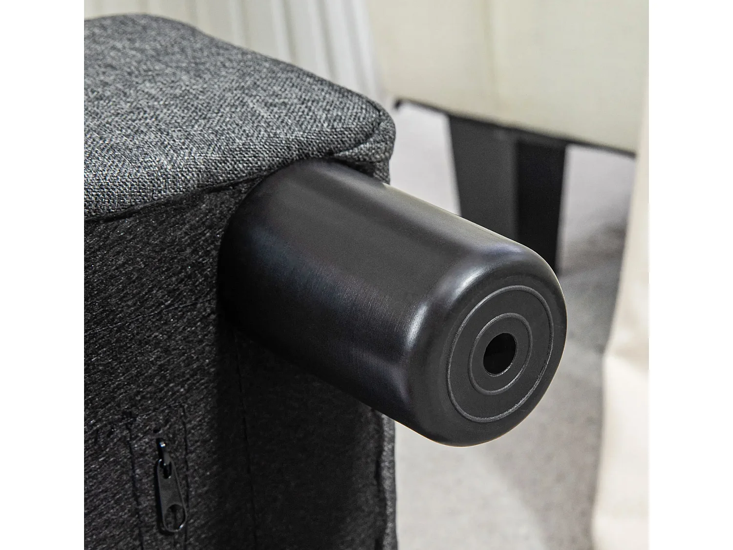 Fußhocker, Sitzhocker mit leinenartigem,Sitzhocker,Hocker