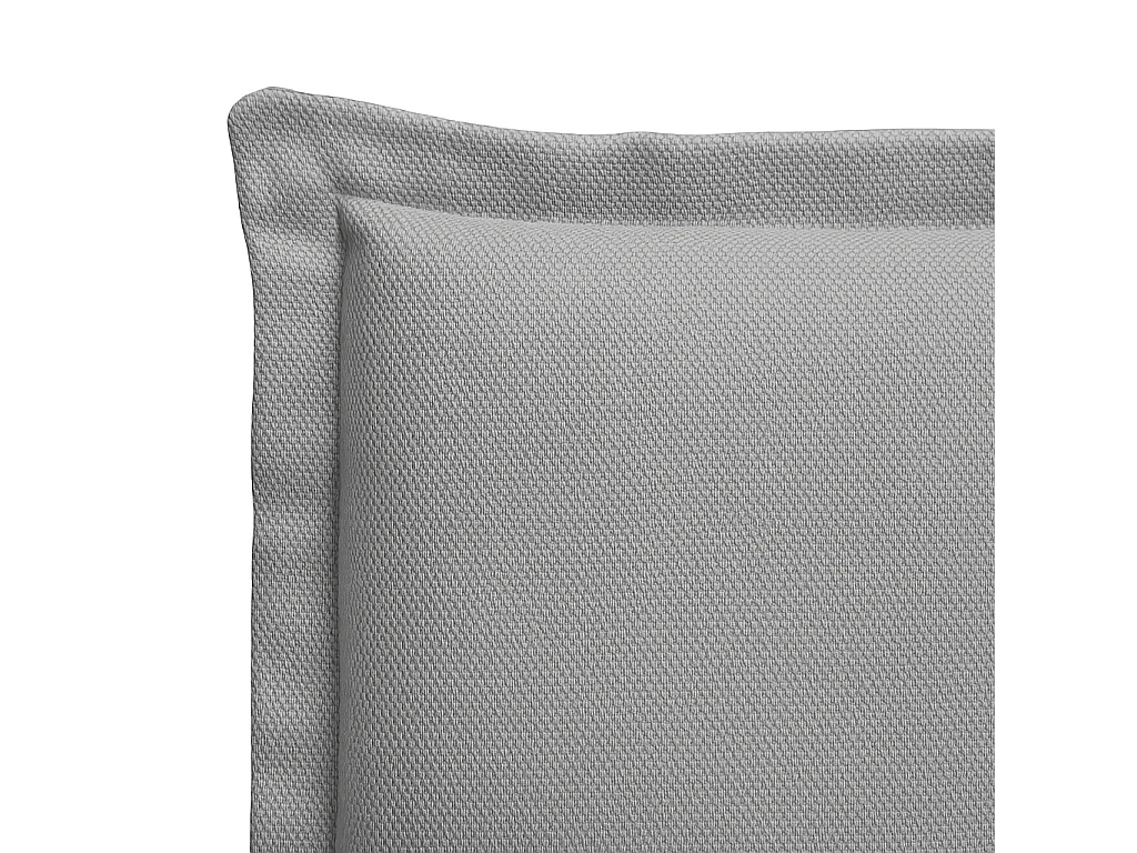 Cabecero tapizado de madera acolchado liso antimanchas color Gris para cama 150 cm - 160x125 cm