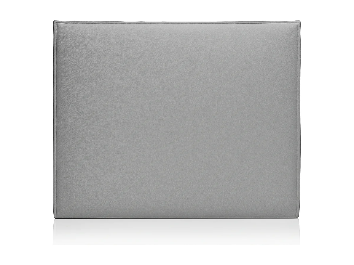 Tête de lit rembourrée en bois lisse anti-taches couleur Gris pour lit 150 cm - 160x125 cm