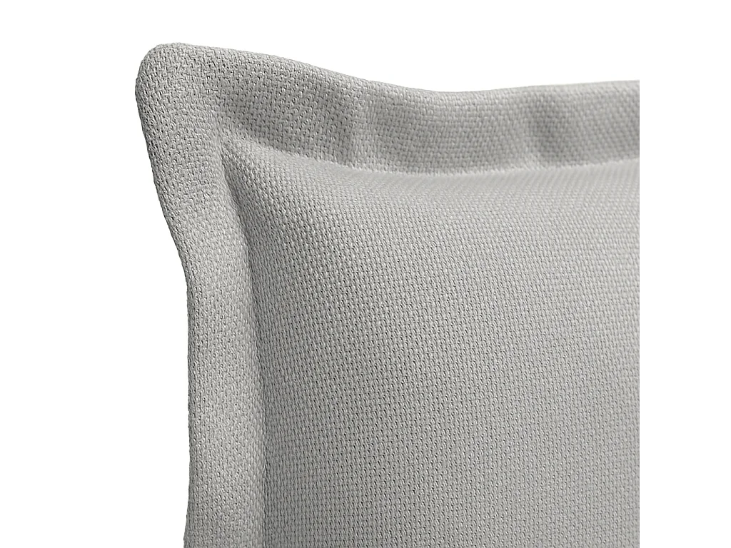 Cabecero tapizado de madera acolchado liso antimanchas color Gris para cama 90 cm - 100x125 cm